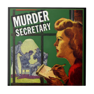 Azulejo De Cerâmica Secretária de Assassinato Pulp Fiction