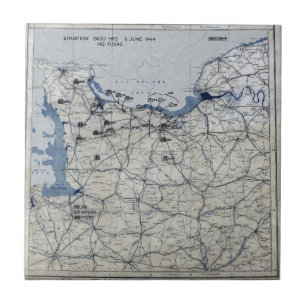 Azulejo De Cerâmica Segunda guerra mundial dia D mapa 6 de junho de