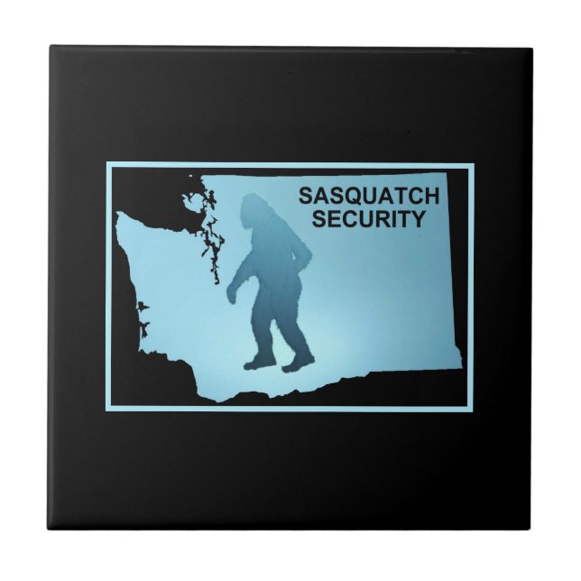 Azulejo De Cerâmica Segurança Sasquatch - Washington (Frente)