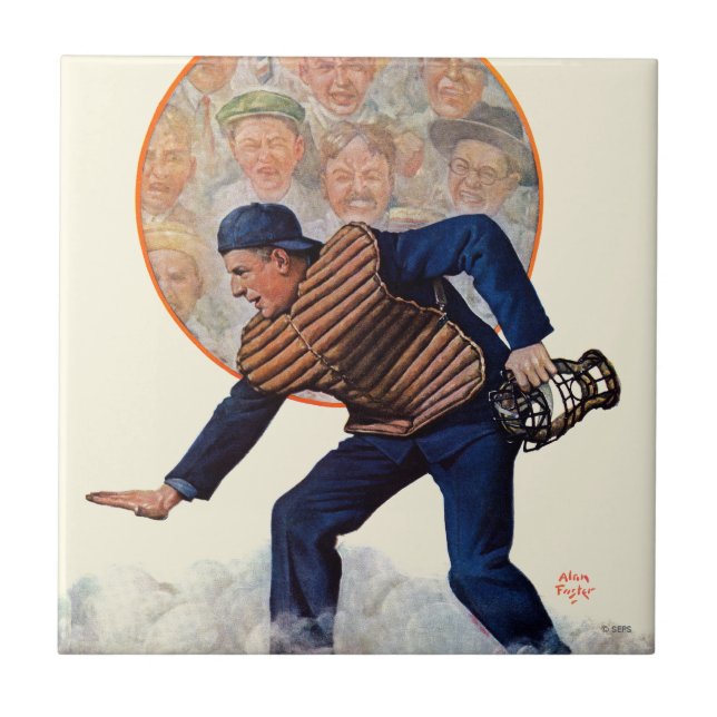 Azulejo De Cerâmica Seguro no Prato (Frente)