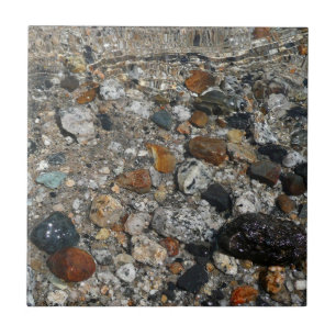 Azulejo De Cerâmica Seixos de Granito no Lago Tenaya em Yosemite