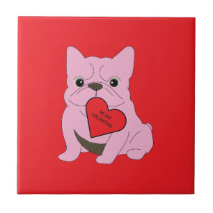 Azulejo De Cerâmica Seja meu namorado, cachorro