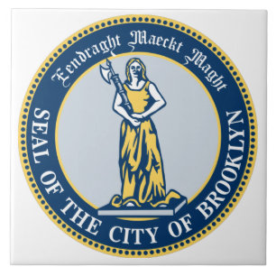 Azulejo De Cerâmica Selo do Brooklyn (Borough in Nova Iorque)