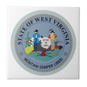 Azulejo De Cerâmica Selo do estado de West Virginia