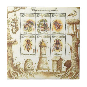 Azulejo De Cerâmica Selo ucraniano da apicultura