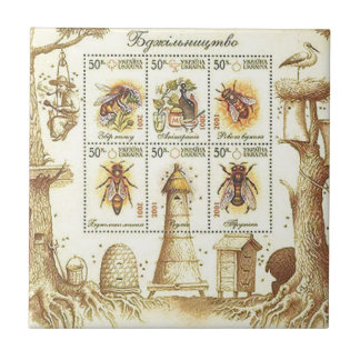 Azulejo De Cerâmica Selo ucraniano da apicultura