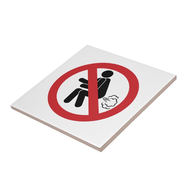 Azulejo De Cerâmica SEM Fartura ⚠ Sinal De Banheiro Tailandês Engraçad (Lateral)