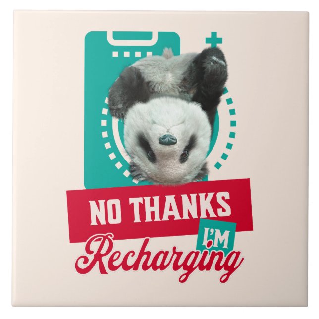 Azulejo De Cerâmica Sem Obrigados, estou recarregando a bateria do bot (Frente)