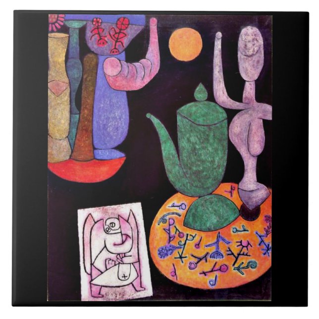 Azulejo De Cerâmica Sem título, vida morta, 1940. (Frente)