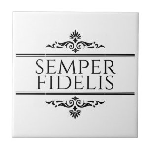 Azulejo De Cerâmica Semper Fidelis