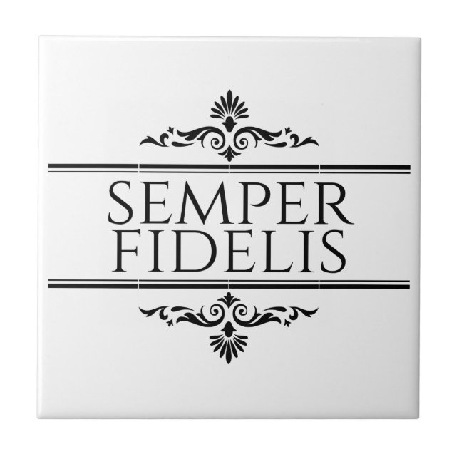 Azulejo De Cerâmica Semper Fidelis (Frente)