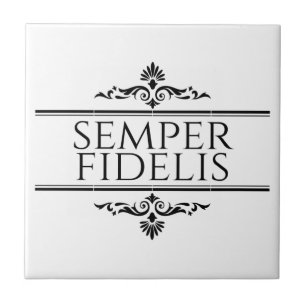Azulejo De Cerâmica Semper Fidelis