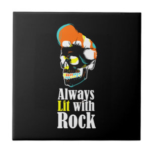 Azulejo De Cerâmica Sempre aceso com rock