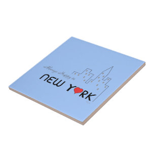 Azulejo De Cerâmica Sempre Feliz em Nova Iorque