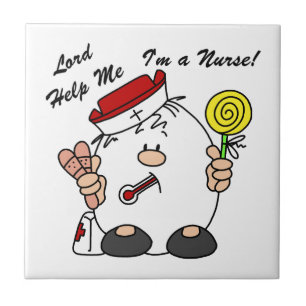 Azulejo De Cerâmica Senhor me ajude, sou enfermeira