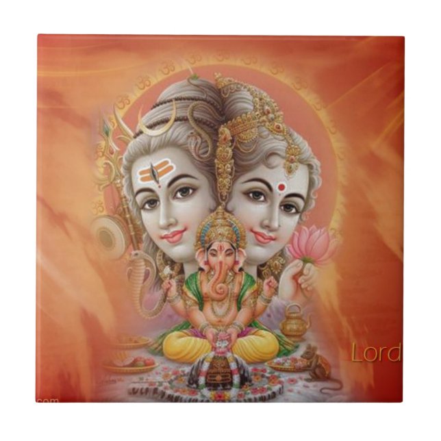 Azulejo De Cerâmica Senhor Shiva (Frente)