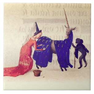 AZULEJO DE CERÂMICA SENHORA ADJUSTA VIAGENS NA UNICORN DETIDA PELO MAC