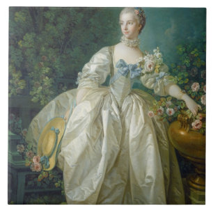 Azulejo De Cerâmica Senhora Bergeret, C. 1766 (óleo em canvas)