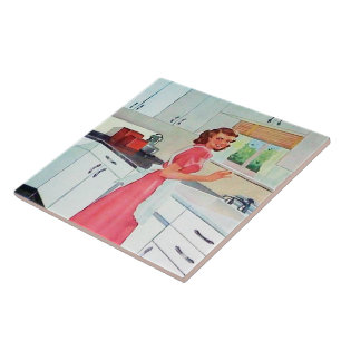 Azulejo De Cerâmica senhora da cozinha tradicional