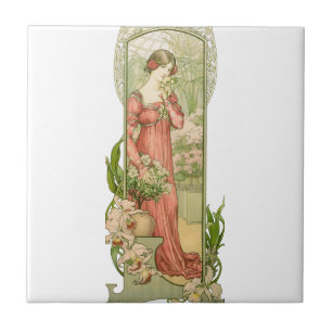 Azulejo De Cerâmica Senhora na estufa