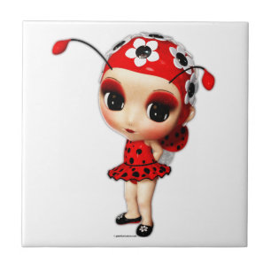 Azulejo De Cerâmica Senhorita Ladybug