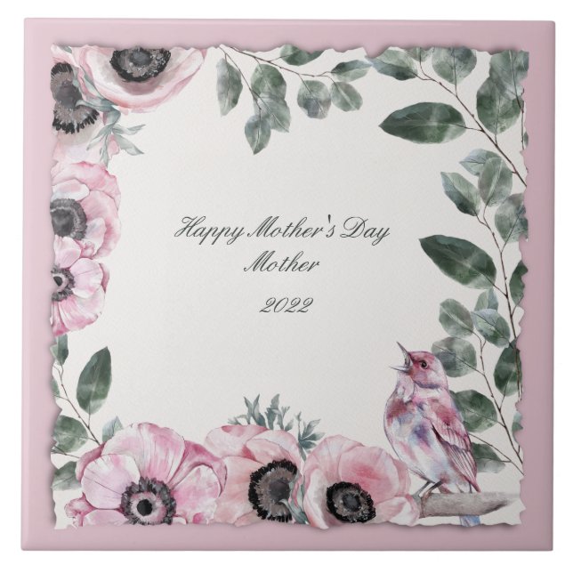 Azulejo De Cerâmica Sentidos Da Família De Trabalho Que Você Consegue  (Frente)