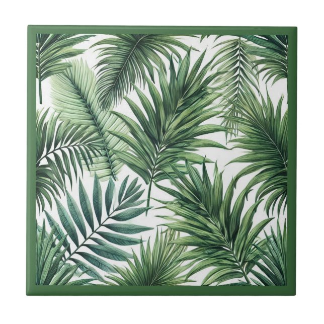 Azulejo De Cerâmica Sentindo-se Tropical (Frente)