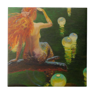 Azulejo De Cerâmica Sereia