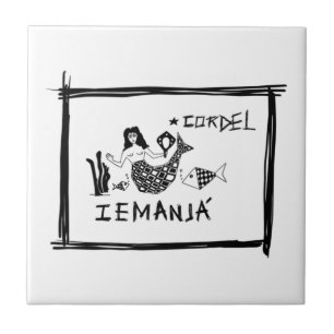 Azulejo De Cerâmica Sereia Nordestina