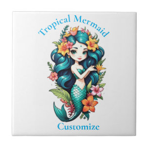 Azulejo De Cerâmica Sereia Tropical Thunder_Cove