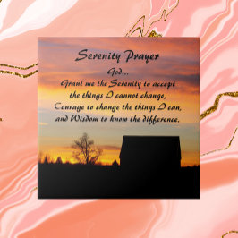 Azulejo De Cerâmica Serenity Prayer Sunset Silhouscape
