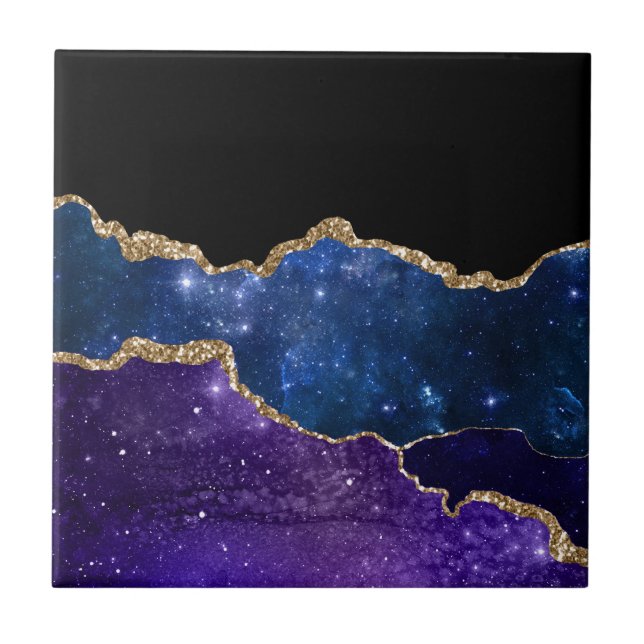 Azulejo De Cerâmica Série Galaxy Agate Design 1   (Frente)