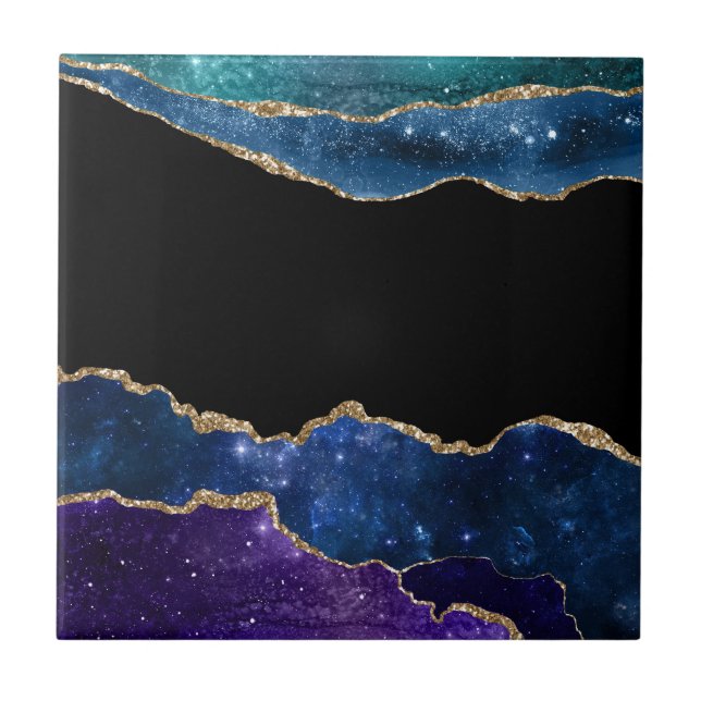 Azulejo De Cerâmica Série Galaxy Agate Design 10 (Frente)