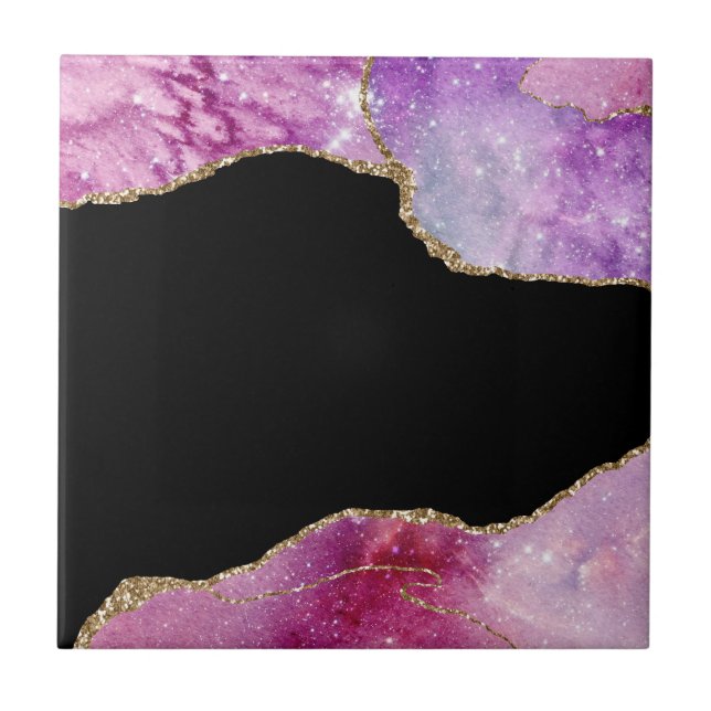 Azulejo De Cerâmica Série Galaxy Agate Design 2   (Frente)