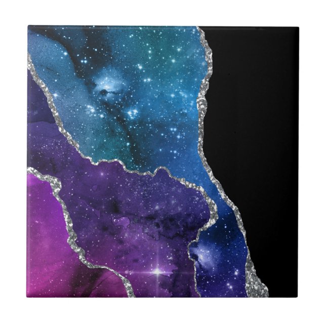 Azulejo De Cerâmica Série Galaxy Agate Design 23 (Frente)