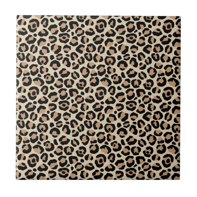 Azulejo De Cerâmica Série Leopardo Clássica Design 9 (Frente)