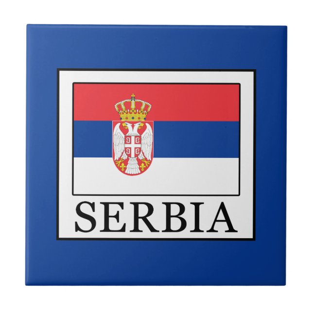 Azulejo De Cerâmica Sérvia (Frente)