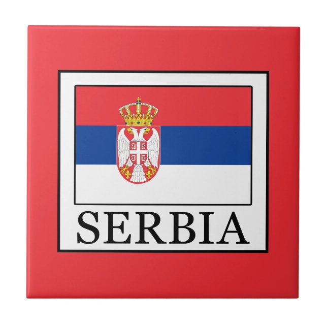 Azulejo De Cerâmica Sérvia (Frente)