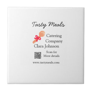 Azulejo De Cerâmica Serviços de restauração adiciona nome código QR ba