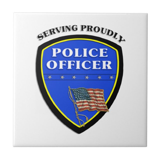 Azulejo De Cerâmica Servir orgulhosa (Frente)