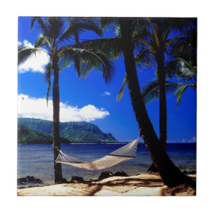Azulejo De Cerâmica Sesta tropical Kauai Havaí da tarde da ilha