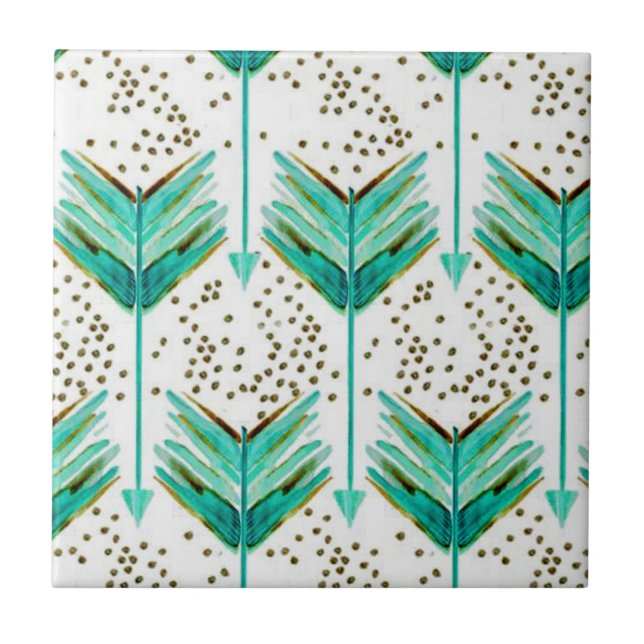 Azulejo De Cerâmica Setas da pena (Frente)