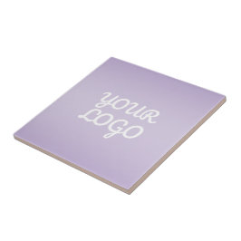 Azulejo De Cerâmica Seu Logotipo & Moderno Ombre Simples | Lavanda