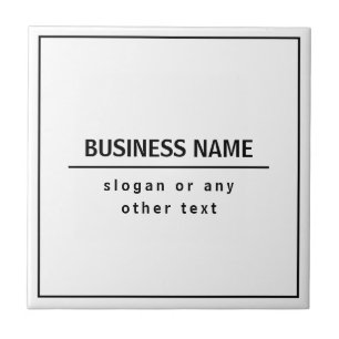 Azulejo De Cerâmica Seu Nome Comercial ou Marca Etc. Branco Preto