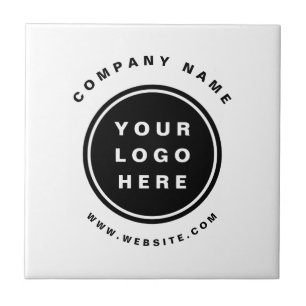 Azulejo De Cerâmica Seu Promocional de logotipo comercial Empresa