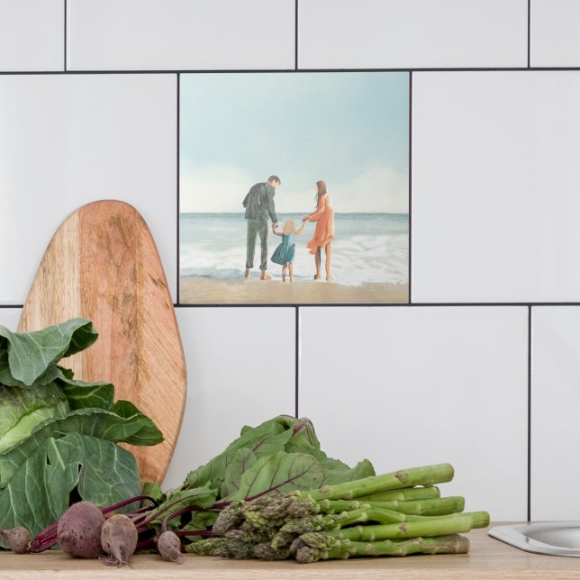 Azulejo De Cerâmica Seu próprio Trabalho de arte | Carregue seu desenh (Criador carregado)