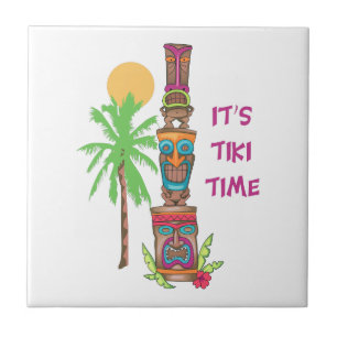 AZULEJO DE CERÂMICA SEU TEMPO DE TIKI