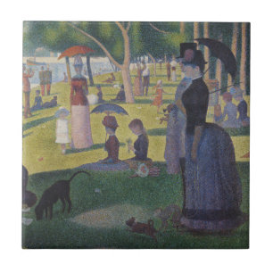 Azulejo De Cerâmica Seurat Domingo La Grande Jatte Arte Fino