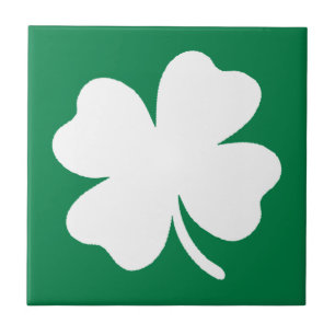 Azulejo De Cerâmica Shamrock Dia de São Patrício Irlanda
