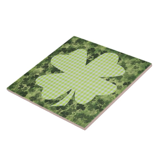 Azulejo De Cerâmica Shamrock Meadow 2 (Lateral)
